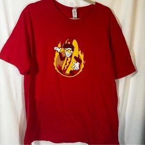 Giant Bomb Hot Dog  Patrick red t-shirt size men’s 2XL XXL